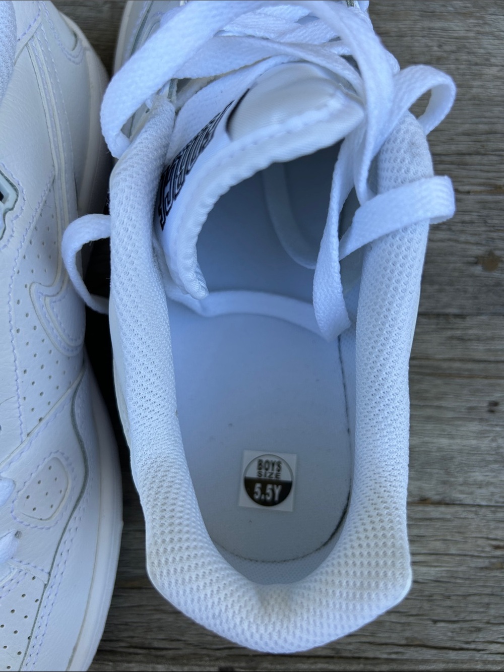 Nike For e All-White Low-Top Sneakers - Picture 2 of 3